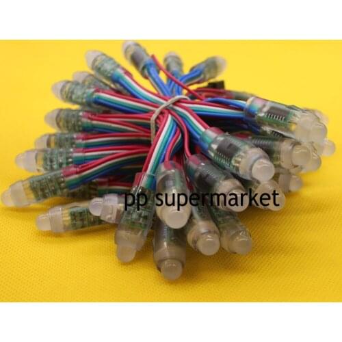 1000pcs 12mm WS2811 2811 IC Full Color Pixel LED Module Light DC 5V input IP68 waterproof RGB color Digital LED Pixel Light