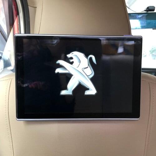 2PCS 11.8 inch Car Screen Android 7.1 Headrest Monitor DVD AV Player With Cable Kit For Peugeot 301 Car Pillow LCD Monitor