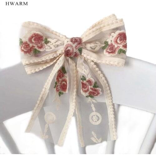 30yard High Quality Cotton Color Embroidery Bow Lace Fabric Thread Water Soluble Mesh Bar Code Dress Accessories Sewing Trim