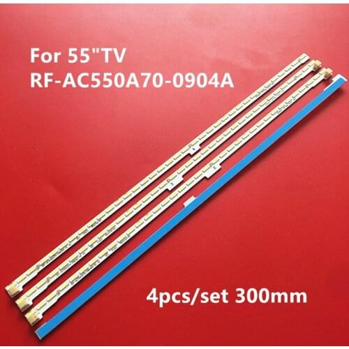 4pcs/kit LED Backlight Strip For chang hong 55inch TV 55Q2EU light bar RF-AC550A70-0904A / B / C / D-01A1 JUC7.308.00145604
