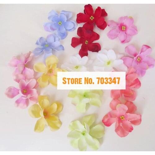 400pcs X 5cm Silk Hydrangea Petals Flower Head Artificial For Diy Headbands Hair Flowers Accessory Free Shipping
