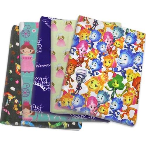 50*145cm Cartoon Polyester Cotton Fabric For Patchwork Tissue Sewing Quilting Fabrics Needlework Material DIY Handmade,c14744