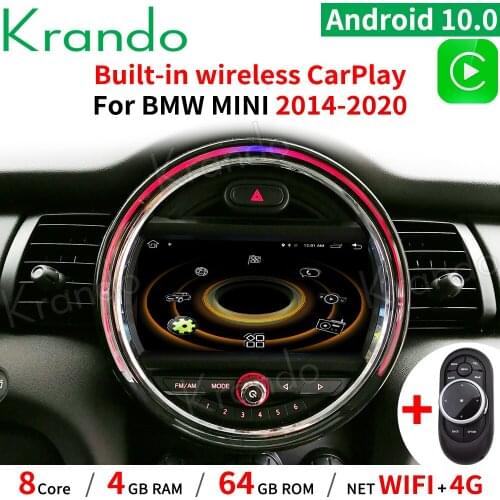 Krando 9" Android 10.0 4G 64G Car Radio Audio Player Multimedia GPS for BMW Mini F54 F56 2011-2020 Navigation Player Carplay