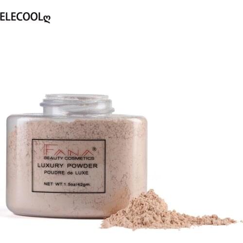 ELECOOL Banana Powder Loose Powder Oil Control Matte Mineral Baking Setting Powder Makeup Concealer Skin Finish Powder