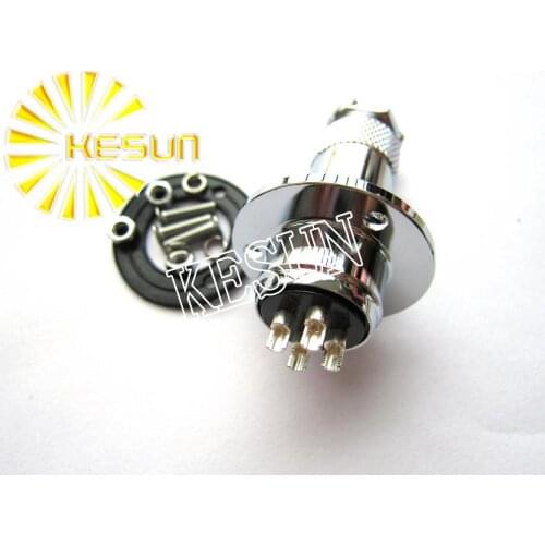 FreeShipping 5pair GX20-4 GX20 4Pin With Flange Male & Female 20mm Wire Panel Connector DF20 M20 circular connector Socket Plug