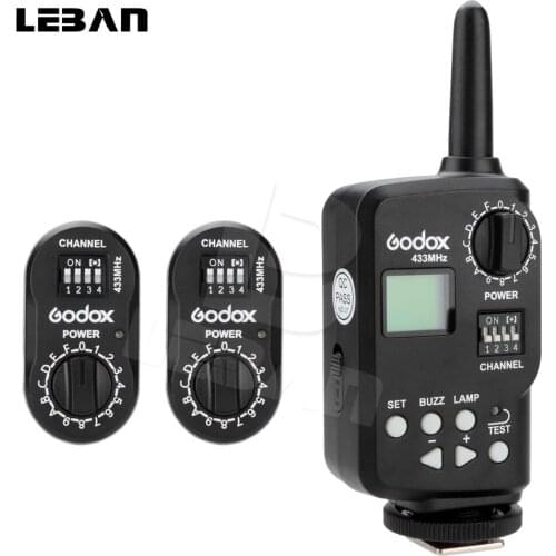 Godox FT-16 Wireless Power Controller Remote Flash Trigger + 2x FTR-16 Receiver for Godox Witstro AD180 AD360 Speedlite Flash