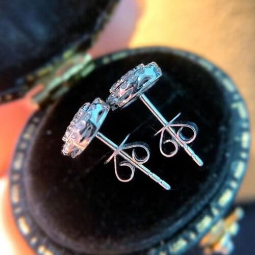 Huitan Simple Silver Color Stud Earrings Women Versatile Accessories for Teens Exquisite Birthday Gift Delicate Girls Jewelry