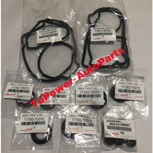 Cylinder Head Valve Cover Gasket Set 90210-05007 11193-70010 11213-62020 for 1995-2002 Toyotaa 4Runner N18 Land Cruiser Colorado