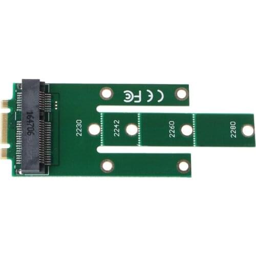 M.2 B Key to mSATA Adapter Card Mini PCI-e Add-on Converter SSD 2242 2230 2260 LX9B