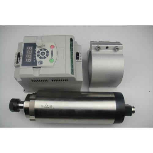 CNC spindle kit ER20 2.2KW air cooling spindle + 1 pieces 2.2KW VFD inverter+1 matched spindle support
