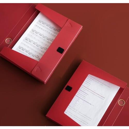 Storage of documents Folder endobox for files Desk stationery organizer Retro A4 file box папка для документов эндобокс