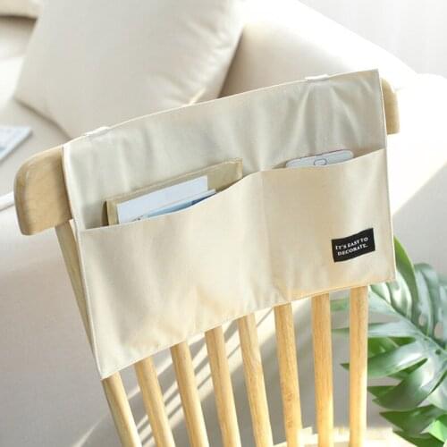 Hanging Bag Dining Chair Student Dormitory Cotton Bedside Storage Bag Children Baby Wall Hanging Type Organizer Accessories