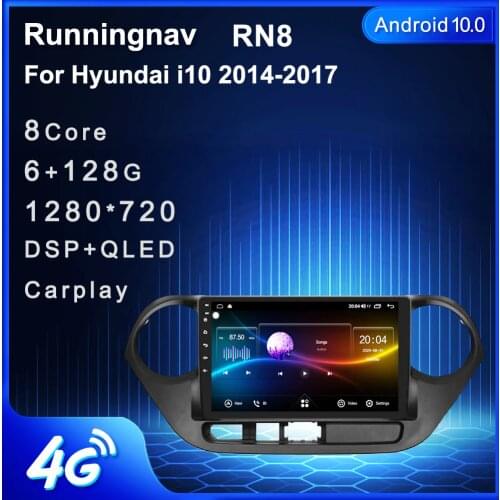 Runningnav For Hyundai i10 2014-2017 Android Car Radio Multimedia Video Player Navigation GPS