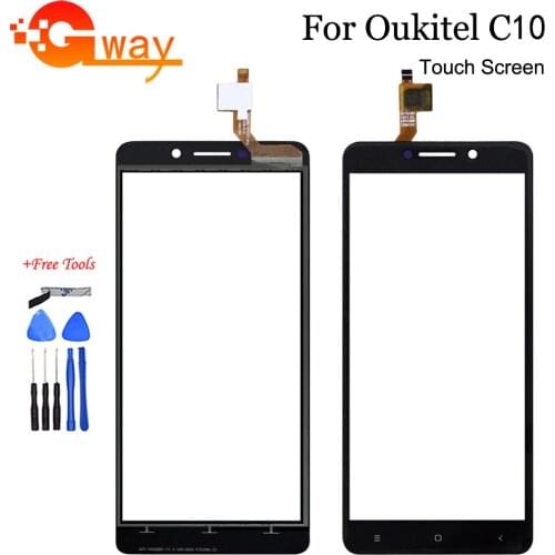 Touch Panel For Oukitel C10 Touch Screen Glass Lens Touch Mobile Phone Repair parts For C10 Touch Screen