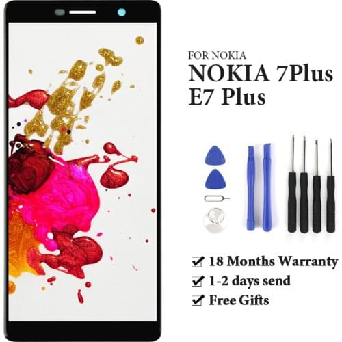 For Nokia 7 Plus E7 Plus LCD Touch Screen 6'' Black TA-1062 TA-1046 TA-1055 No Dead Pixel Display Digitizer Spare Parts