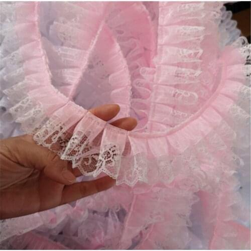 Modern diy snow yarn lace lace pleated skirt wedding collar sleeves handmade lace accessories Christmas gifts
