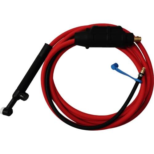 WP9F WP9 WP9V WP9FV 4M Red super soft Hose Braided Air-Cooled Complete TIG Welding Torch 35-70 Connector