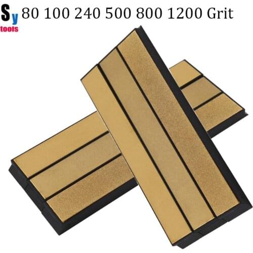 6pcs set Apex sharpener diamond whetstone Titanium plating 80+150+240+500+800+1000 Girt for Ruixin sharpener Household chef