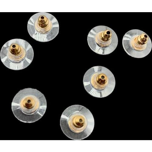 100pcs/lot Stud Earring Back Rubber Earring Backs Stopper Earnuts Supplies For Jewelry DIY Jewelry Findings Making Accessories