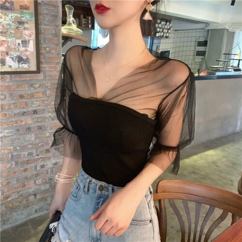 Woman Tshirts Top T-shirt Womens Short-Sleeved off-Shoulder Summer Tops Mujer Camisetas