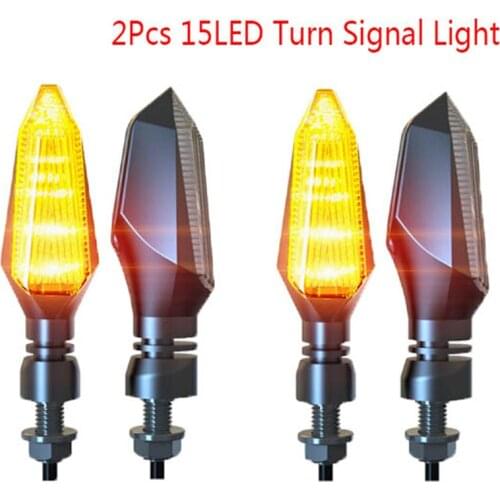 12V 15LED turn signal dagger shaped motorcycle tail stop signal indicators light