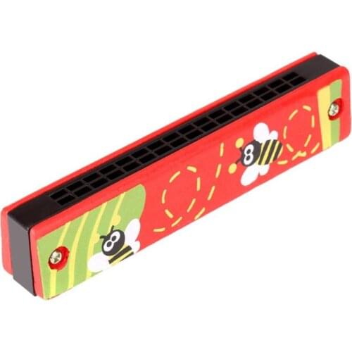 2021 NEW Colorful Harmonica 16 Holes Tremolo Harmonica Children Musical Instrument Educational Toy Gift for Kids drop shipping