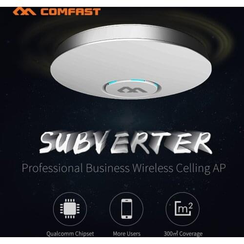 300Mbps 2.4G Powerful Indoor Ceiling Mount Access Point Wifi Repeater Router 48V POE AP Home Hotel Wifi Coverage Management