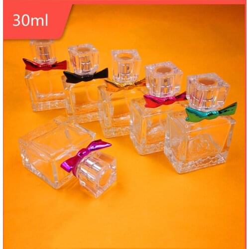 5/10pcs 30ml Clear Glass Portable Refillable Perfume Bottle Cosmetic Container Empty Spray Atomizer Travel Sub-bottle Wholesale