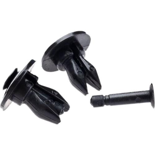 50Pcs Push Typed Bumper Hood Fender Trim Clips Cover Fascia Clip Retainer Blind Riveta Fasteners Fits Into 12.5mm Hole for Honda