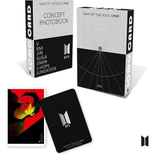 55PCS/SET K-POP South Korean Groups Bangtan Boys Lomo Card Poster New Album Map of The Soul ON:E PhotoCard Cards Wall Banner