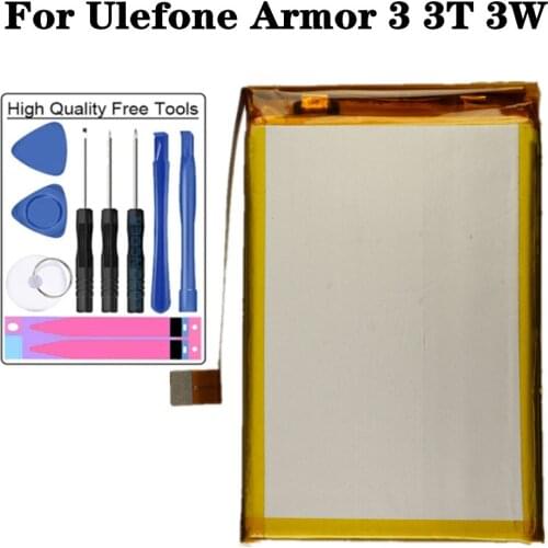 New High Quality 10300mAh Battery For Ulefone Armor 3 Armor 3T Armor 3W Smart Phone Bateria Batteries + Tools