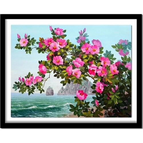 Diamond Embroidery "Flowers" Patterns Rhinestones,Full Square Diamond Cross Stitch Floral Handmade Gift