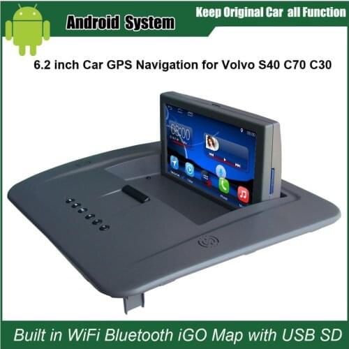 6.2 inch Android 7.1 Capacitance Touch Screen Car Media Player for VOLVO S40,C30,C70 GPS Navigation Bluetooth Video player