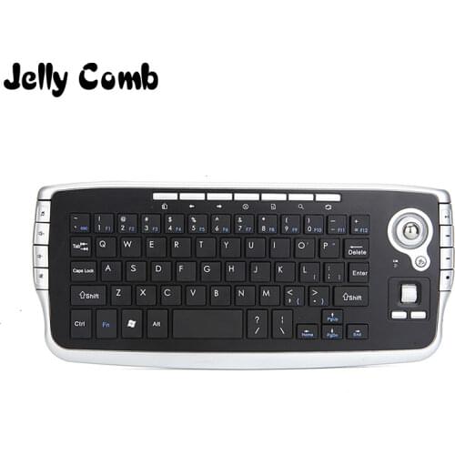 Jelly Comb Mini 2.4G Wireless Keyboard with Trackball Keyboard for Smart TV Box Multi-media Functional Trackball Air Mouse