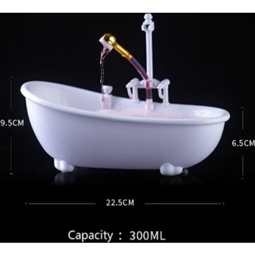 Bathtub Cocktail Bar Wine Glasses Charms Sorbet Smoothie Cold Drink Cup Container TN88