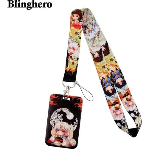 CB790 Anime Fox Cartoon Neck Strap Lanyards Keychain Holder ID Card Passport Hanging Rope Lariat Lanyard Gifts