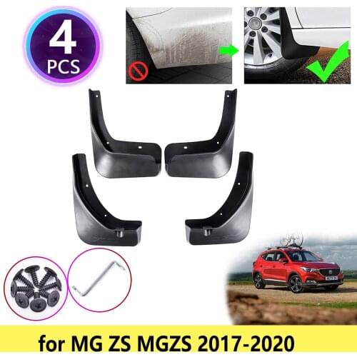 For MG ZS MGZS 2017 2018 2019 2020 Mudguards Mudflap Fender Mud Flaps Splash Guards Car Accessories Front Rear Wheel 4 PCS Flap