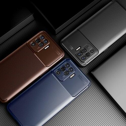 Case for oppo f19 pro a94 reno 5 lite 5f bumper cover on reno5 f light protective phone coque back bag silicone matte soft tpu