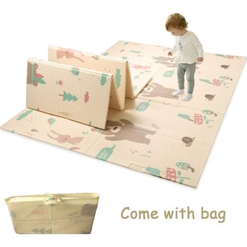 Childrens Floor Mat Foldable Baby Play Mat Soft Rug for Child XPE Puzzle Infant Crawling Pad Waterproof Early Education Gym