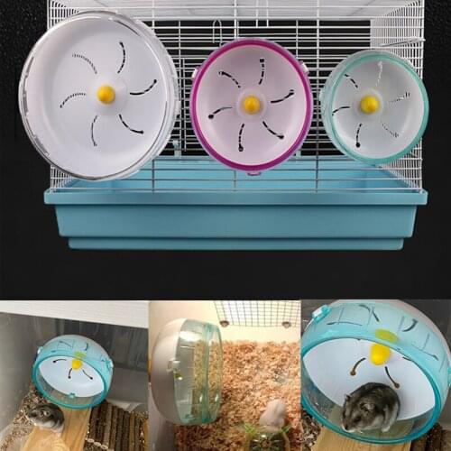 3 Sizes Hamster Running Disc Toy Silent Rotatory Jogging Wheel Pet Sports Wheel Toys 3 Colors New Rotating Wheel Pet Products