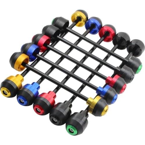 For YAMAHA YZF R1 YZF-R1 2012 2013 2014 Front Rear Wheel Slider Fork Axle Crash Protector Pad Swing Arm Guard Aluminum NEW