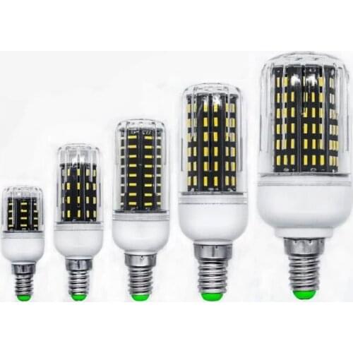 E27 Led lamp bulb AC220V AC110V High Luminous Flux 4014 SMD Corn bombillas LED light Warm White Cold White indoor lighting lampe