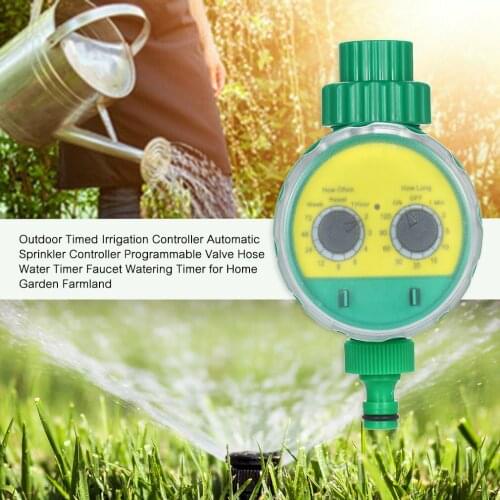 Outdoor Timed Irrigation Controller Automatic Sprinkler Controller Programmable Valve Hose Water Timer for Home Garden Farmland