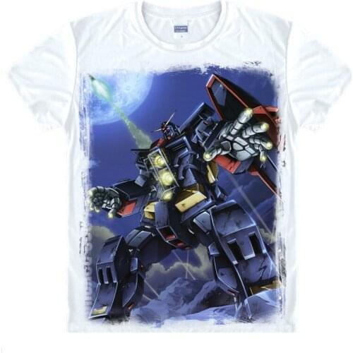 Gundam Double O T-Shirt STRIKE FREEDOM Shirt Cute Womens T-Shirts Anime clothes cute kawaii cool sexy beach t-shirts Japan A