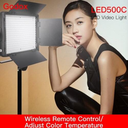 Godox LED500CLED Video Light White Version 3200/5600K Photography Light 500 LED Lighting Led Lamp Godox LED Series