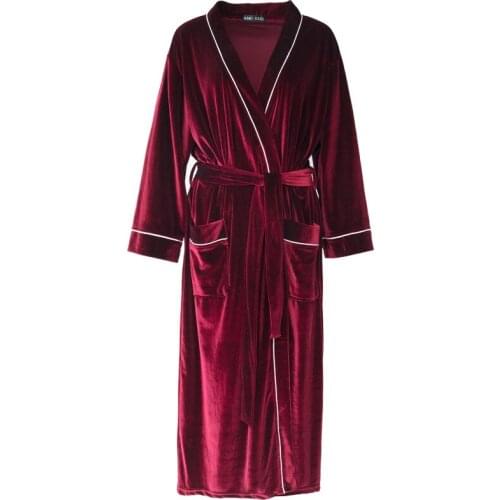 Summer V-Neck Lovers Men Women Long Bathrobes Soft Warm Dressing Gown Sleepwear Nightgown Hotel Home Clothes