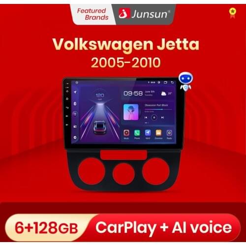 Junsun V1 Android 10.0 DSP CarPlay Car Radio Multimedia Video Player Auto Stereo For Volkswagen Jetta 5 GOLF 5 2005 2 din dvd