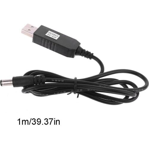 594F USB 5V to 4.2V 8.4V 12.6V DC 5.5x2.1mm Charge Line Converter Power Charging Cable for 18650 Lithium Battery Pack