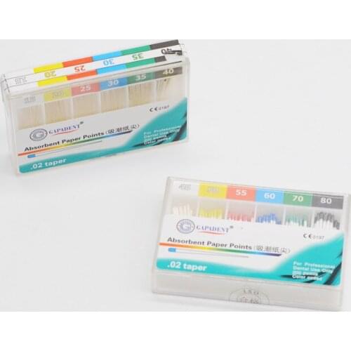 Lab Item Dental Absorbent Paper Points Root Cancel Endodontics Cotton Fiber Tips 200Pcs/Pack