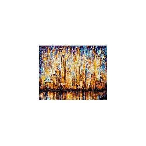 MaHuaf-W153 God Bless the USA DIY oil painting by numbers coloring on canvas home decor